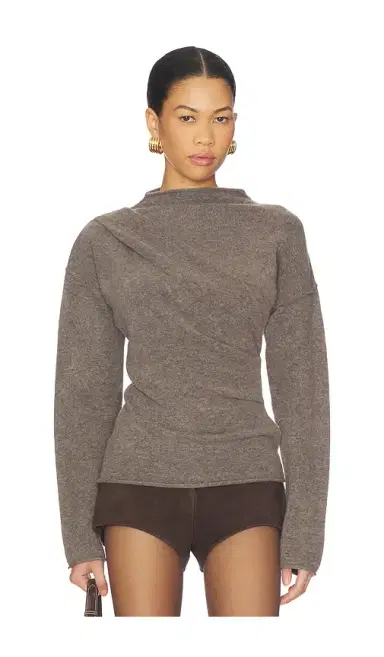 Helmut Lang Slouchy Crew Top | Thumbnail 1 Helmut Lang Slouchy Crew Top | Thumbnail 1