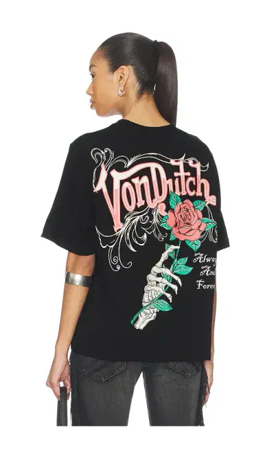 Von Dutch Always Forever Boxy Crop Tee | Thumbnail 1