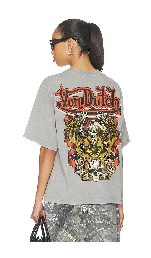 Eagle Skull Boxy Crop Tee