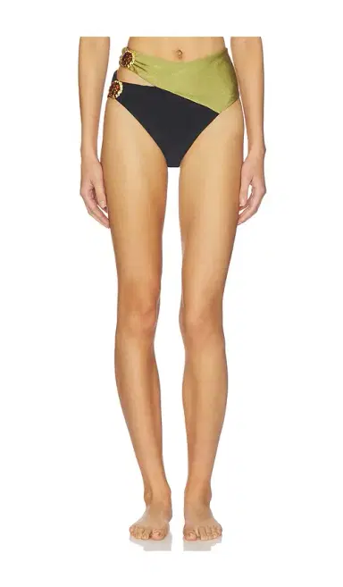 PatBO Jade High Waist Bikini Bottom | Thumbnail 1 PatBO Jade High Waist Bikini Bottom | Thumbnail 1
