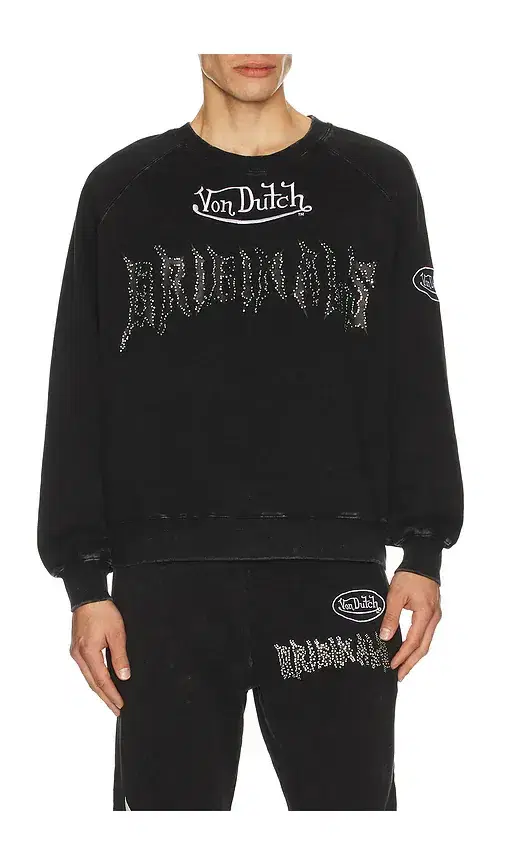 Crew Neck Raglan Sweatshirt