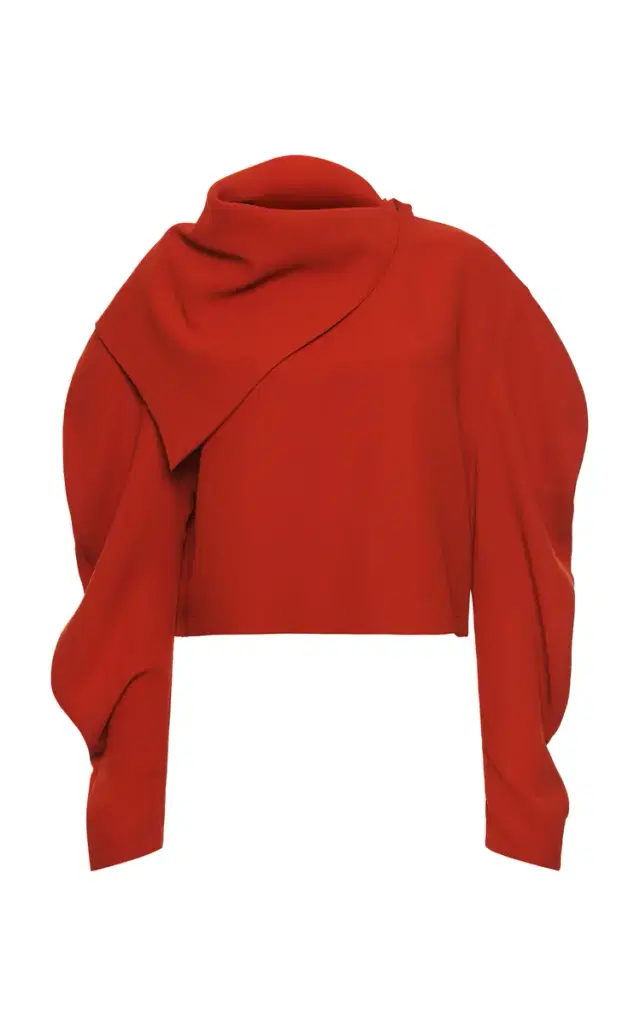 Draped Crepe Top