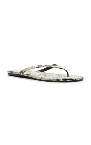 Staud Freja Snake-Effect Leather Thong Sandals | Thumbnail 4 Staud Freja Snake-Effect Leather Thong Sandals | Thumbnail 4