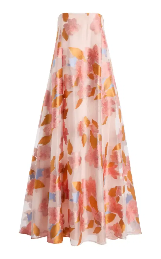 Allyson Embroidered Tulle Maxi Dress