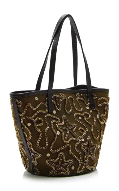 Staud Caro Embroidered Canvas Bucket Bag | Thumbnail 3 Staud Caro Embroidered Canvas Bucket Bag | Thumbnail 3