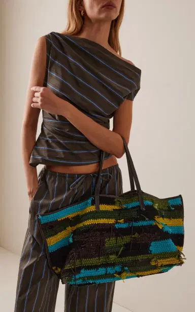 Staud Christos Large Braided Tote Bag | Thumbnail 2 Staud Christos Large Braided Tote Bag | Thumbnail 2