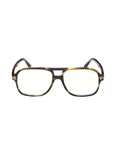 Tom Ford Men's 58MM Blue Block Aviator Eyeglasses - Brown | Thumbnail 2 Tom Ford Men's 58MM Blue Block Aviator Eyeglasses - Brown | Thumbnail 2