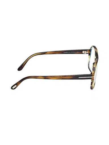 Tom Ford Men's 58MM Blue Block Aviator Eyeglasses - Brown | Thumbnail 7 Tom Ford Men's 58MM Blue Block Aviator Eyeglasses - Brown | Thumbnail 7