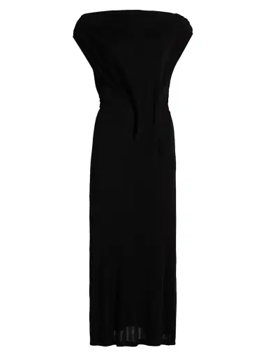 Co Women's Off-The-Shoulder Midi-Dress - Black - Size Large | Thumbnail 1