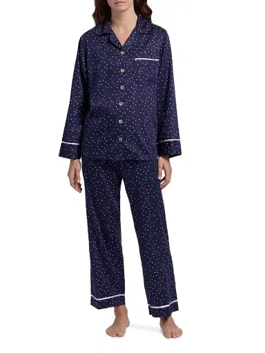 Papinelle Women's Stars Cotton Pajamas - Navy | Thumbnail 2 Papinelle Women's Stars Cotton Pajamas - Navy | Thumbnail 2