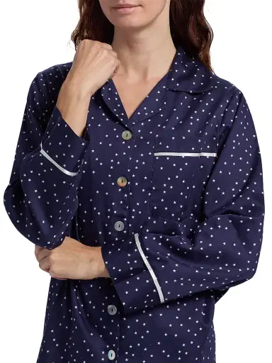 Papinelle Women's Stars Cotton Pajamas - Navy | Thumbnail 6 Papinelle Women's Stars Cotton Pajamas - Navy | Thumbnail 6
