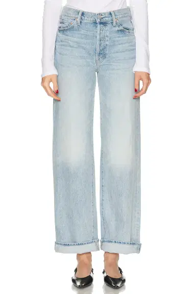 Mother The Dodger Button Hover Cuff Jeans | Thumbnail 4 Mother The Dodger Button Hover Cuff Jeans | Thumbnail 4