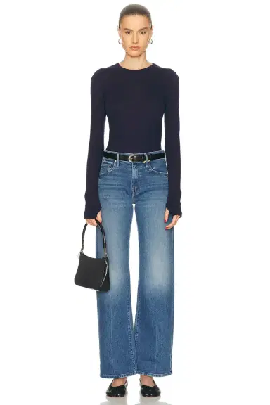 Mother The Mid Rise Lasso Sneak Jeans | Thumbnail 7 Mother The Mid Rise Lasso Sneak Jeans | Thumbnail 7