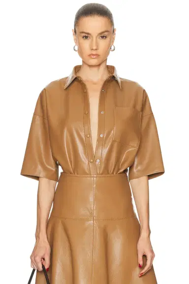 Citizens of Humanity Frances Cropped Cape Button Up | Thumbnail 3
