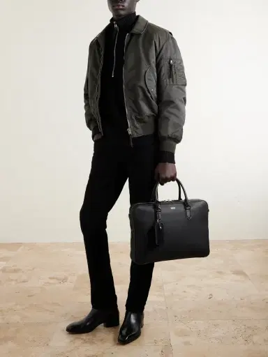 Tom Ford Elliot Full-Grain Leather Briefcase - Men | Thumbnail 2 Tom Ford Elliot Full-Grain Leather Briefcase - Men | Thumbnail 2