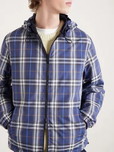 Burberry Hooded Checked Shell Jacket - Men | Thumbnail 5 Burberry Hooded Checked Shell Jacket - Men | Thumbnail 5