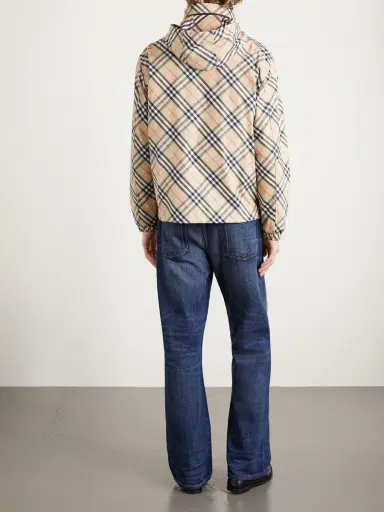 Burberry Hooded Checked Shell Jacket - Men | Thumbnail 4 Burberry Hooded Checked Shell Jacket - Men | Thumbnail 4