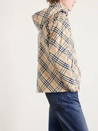 Burberry Hooded Checked Shell Jacket - Men | Thumbnail 6 Burberry Hooded Checked Shell Jacket - Men | Thumbnail 6