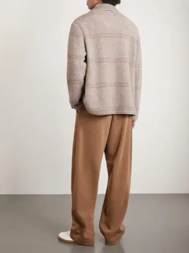 Loro Piana Wide-Leg Wool and Cashmere-Blend Trousers - Men | Thumbnail 4 Loro Piana Wide-Leg Wool and Cashmere-Blend Trousers - Men | Thumbnail 4