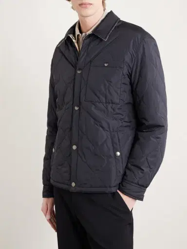 Burberry Reversible Padded Quilted Shell Jacket - Men | Thumbnail 3 Burberry Reversible Padded Quilted Shell Jacket - Men | Thumbnail 3