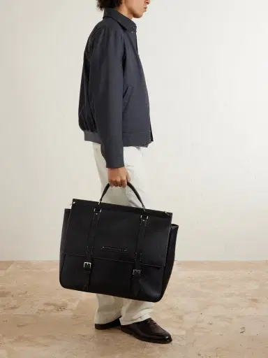 Brunello Cucinelli Full-Grain Leather Weekend Bag - Men | Thumbnail 2 Brunello Cucinelli Full-Grain Leather Weekend Bag - Men | Thumbnail 2
