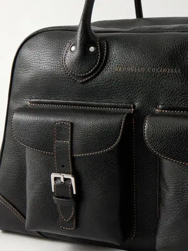 Brunello Cucinelli Full-Grain Leather Weekend Bag - Men | Thumbnail 5 Brunello Cucinelli Full-Grain Leather Weekend Bag - Men | Thumbnail 5