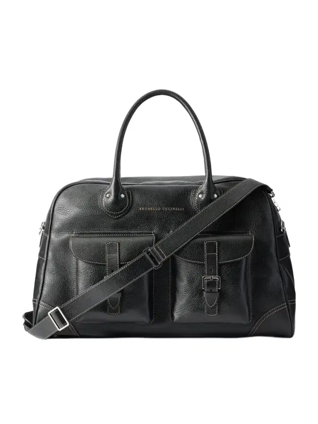 Brunello Cucinelli Full-Grain Leather Weekend Bag - Men
