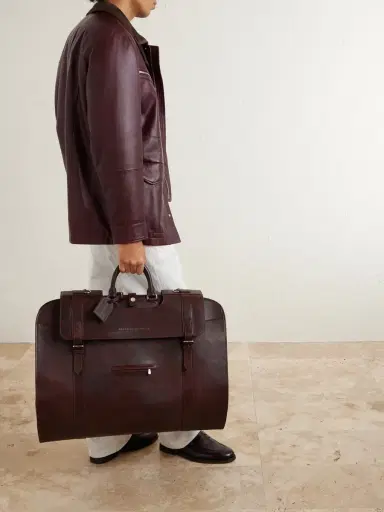 Brunello Cucinelli Leather Suit Carrier - Men | Thumbnail 2 Brunello Cucinelli Leather Suit Carrier - Men | Thumbnail 2