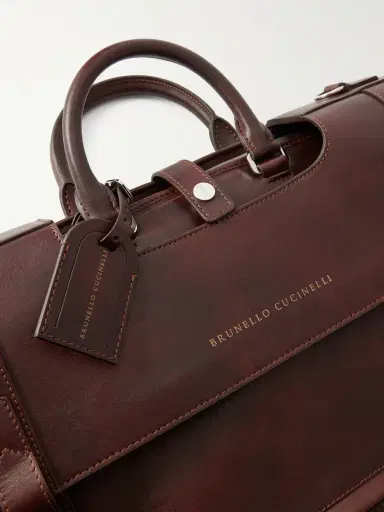 Brunello Cucinelli Leather Suit Carrier - Men | Thumbnail 5 Brunello Cucinelli Leather Suit Carrier - Men | Thumbnail 5
