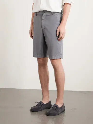Canali Straight-Leg Stretch Cotton-Blend Shorts - Men | Thumbnail 3 Canali Straight-Leg Stretch Cotton-Blend Shorts - Men | Thumbnail 3