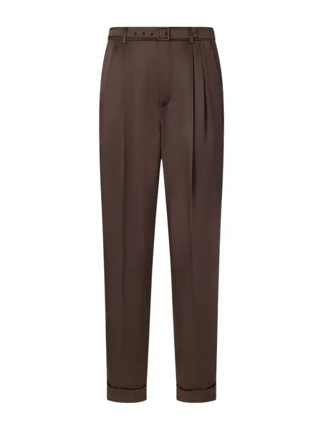 Tapered Belted Silk-Satin Trousers - Men