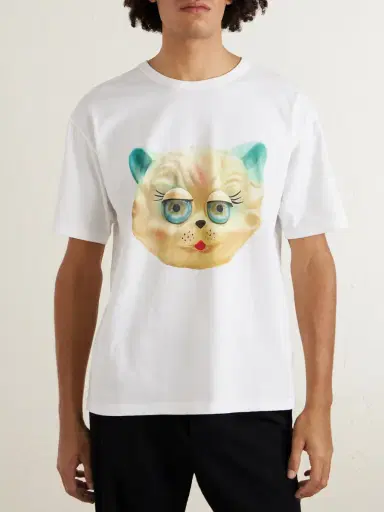 Valentino Garavani Le Chat De La Maison Printed Cotton-Jersey T-Shirt - Men | Thumbnail 3 Valentino Garavani Le Chat De La Maison Printed Cotton-Jersey T-Shirt - Men | Thumbnail 3