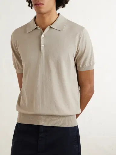 Canali Cotton Polo Shirt - Men | Thumbnail 3