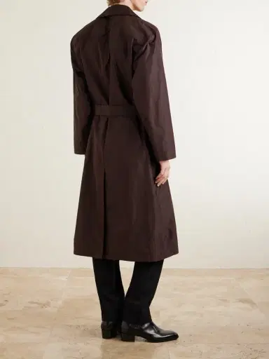 Saint Laurent Silk Trench Coat - Men | Thumbnail 4 Saint Laurent Silk Trench Coat - Men | Thumbnail 4