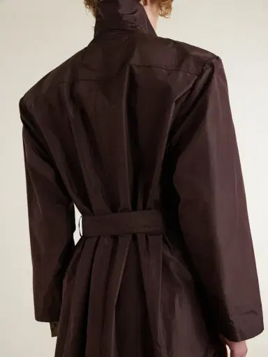 Saint Laurent Silk Trench Coat - Men | Thumbnail 6 Saint Laurent Silk Trench Coat - Men | Thumbnail 6