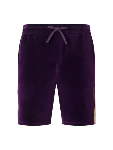 Valentino Garavani Slim-Fit Appliquéd Cotton-Blend Velvet Shorts - Men | Thumbnail 1