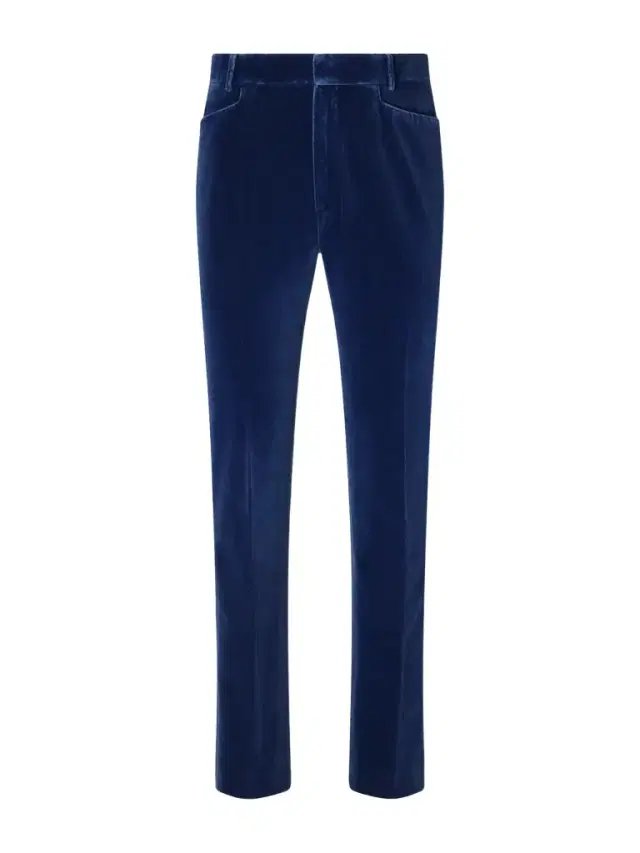 Tom Ford Tapered Cotton-Velvet Tuxedo Trousers - Men