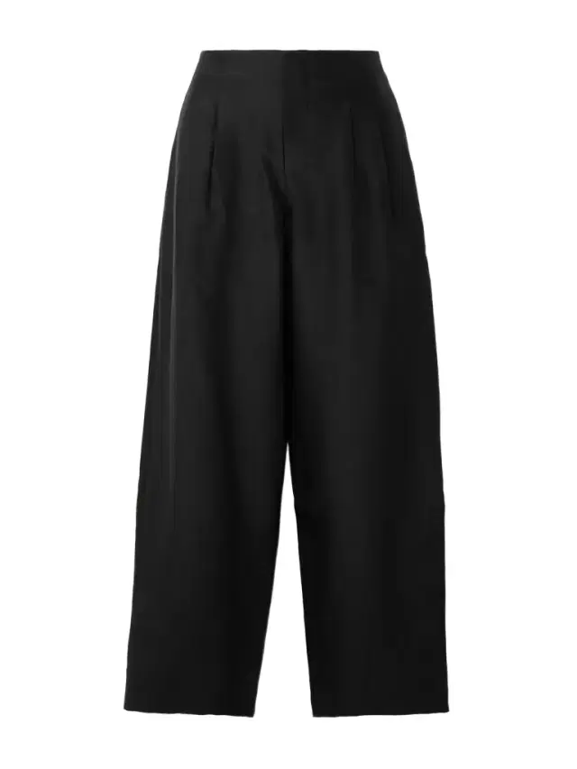 Pierre Twill Wide-leg Pants