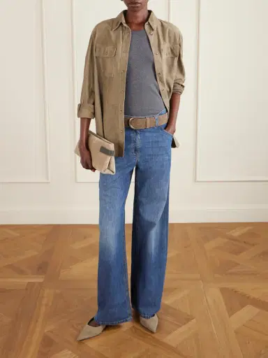 Brunello Cucinelli Mid-rise Wide-leg Jeans | Thumbnail 2