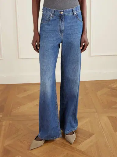 Brunello Cucinelli Mid-rise Wide-leg Jeans | Thumbnail 3