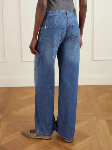 Brunello Cucinelli Mid-rise Wide-leg Jeans | Thumbnail 4