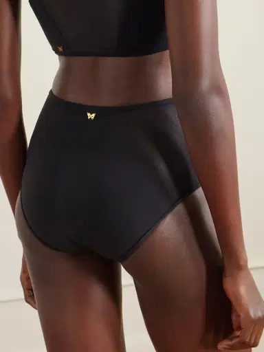 Kiki de Montparnasse Peep Show Tulle-trimmed Bikini Briefs | Thumbnail 3