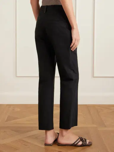 Brunello Cucinelli Pleated Stretch-cotton Twill Tapered Pants | Thumbnail 4 Brunello Cucinelli Pleated Stretch-cotton Twill Tapered Pants | Thumbnail 4