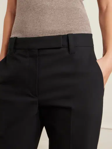 Brunello Cucinelli Pleated Stretch-cotton Twill Tapered Pants | Thumbnail 5 Brunello Cucinelli Pleated Stretch-cotton Twill Tapered Pants | Thumbnail 5