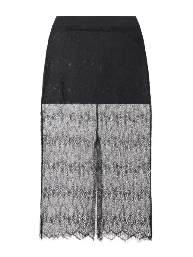 Alrose Metallic Lace Midi Skirt