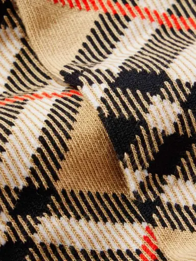Burberry Checked Cotton-blend Socks | Thumbnail 3