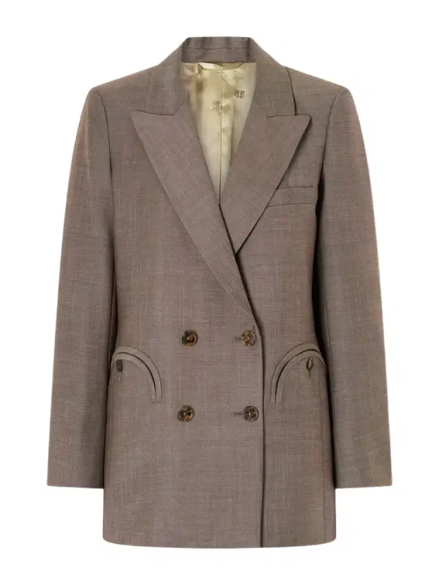 Aile Everyday Double-breasted Wool And Mohair-blend Blazer