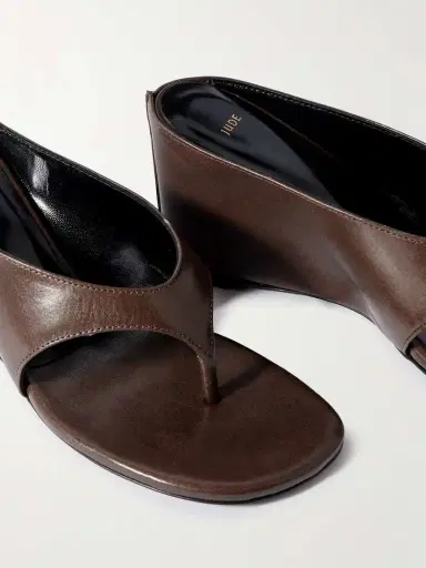 Jude Yaga Leather Wedge Sandals | Thumbnail 4