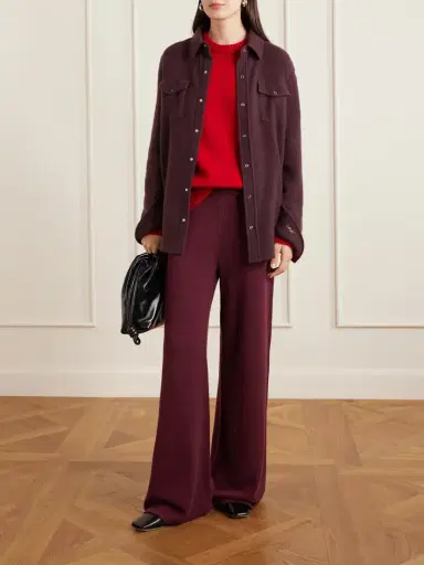 The Elder Statesman Juniper Cashmere Wide-leg Pants | Thumbnail 2 The Elder Statesman Juniper Cashmere Wide-leg Pants | Thumbnail 2