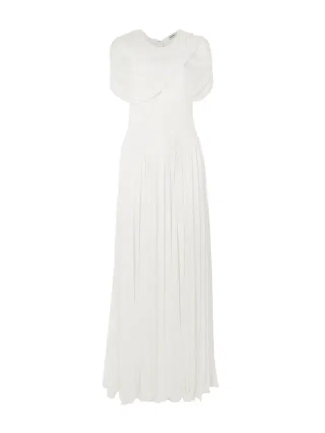 Nancie Cape-effect Draped Pleated Jersey Maxi Dress